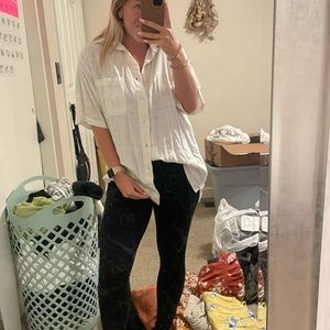 White button up short sleeve